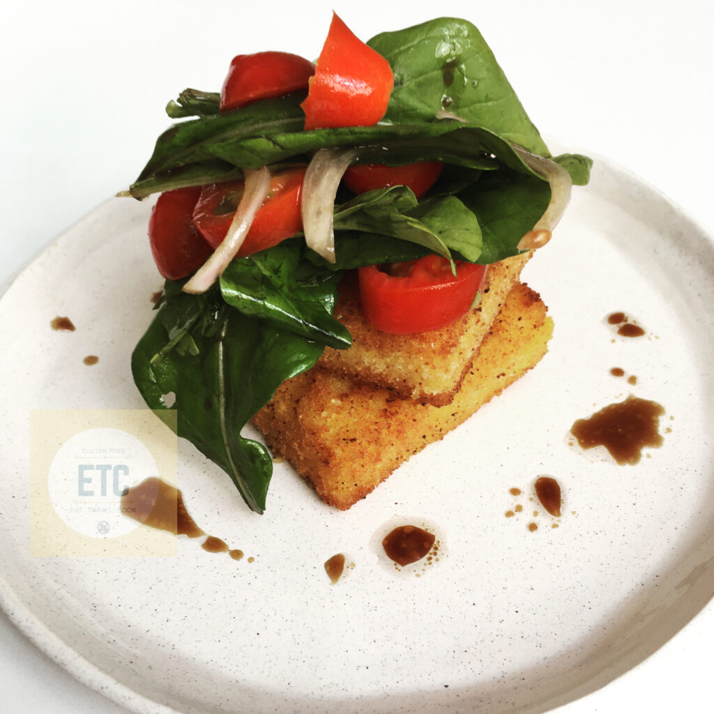 Cuadraditos de polenta y queso - Pyrénées