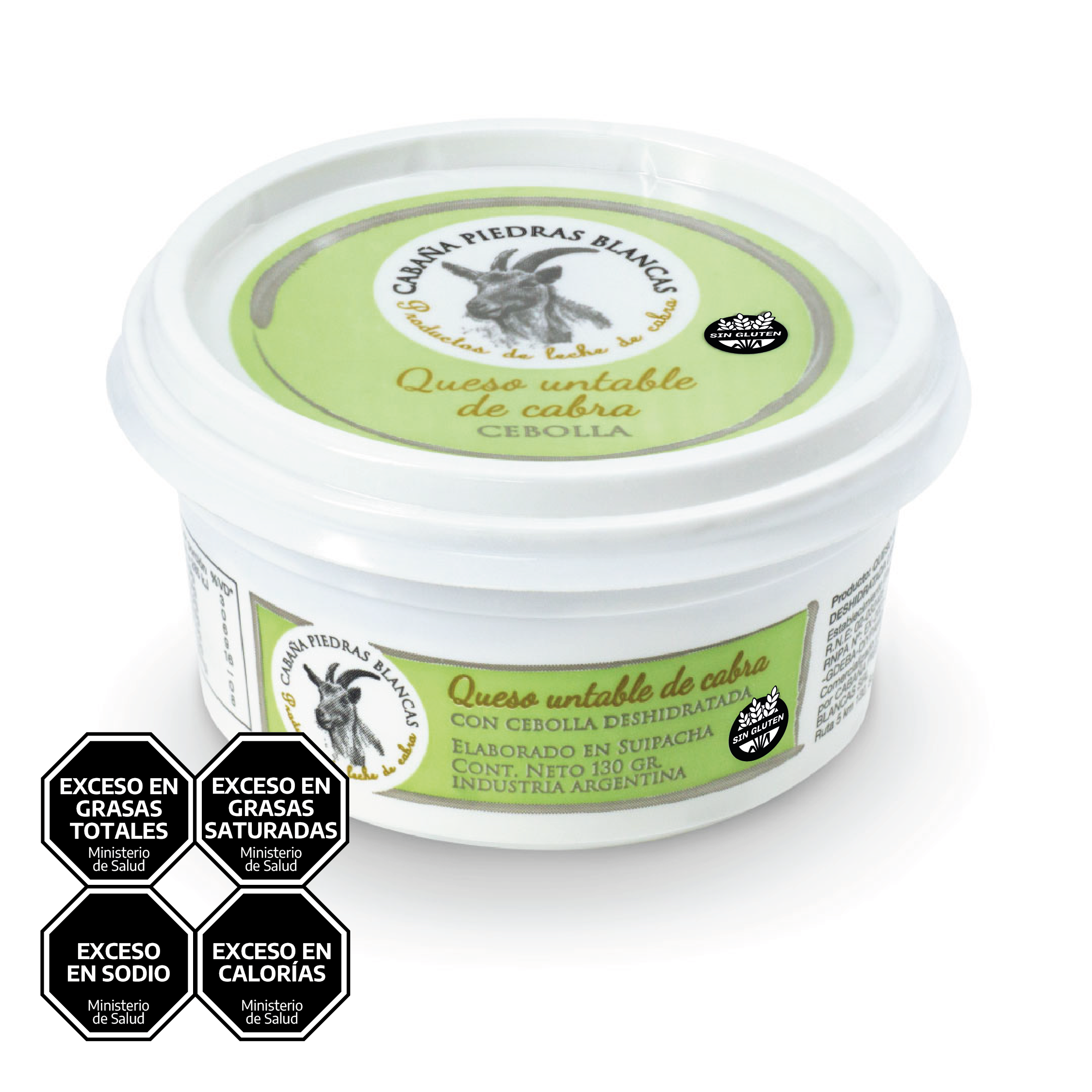 Queso untable de Cabra con Cebolla Deshidratada - Imagen 2