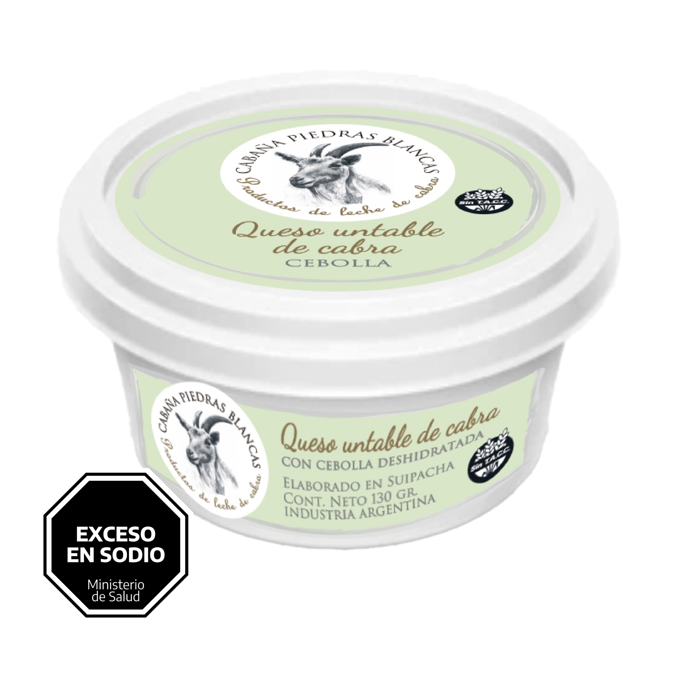 Queso untable de Cabra con Cebolla Deshidratada - Imagen 2